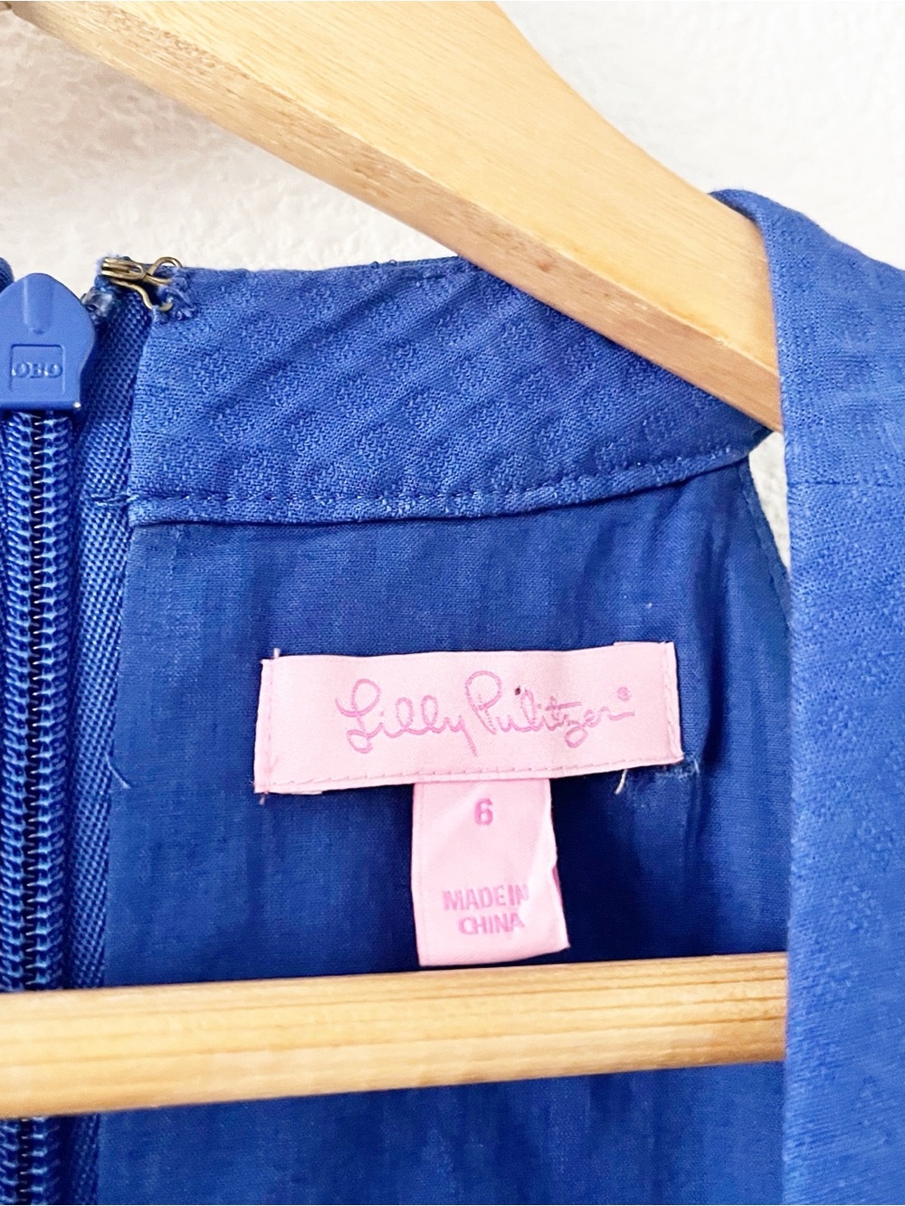 Lilly Pulitzer Ashlyn Bomber Blue Lace Trim Sleeveless Cocktail Mini Dress - Picture 3 of 10